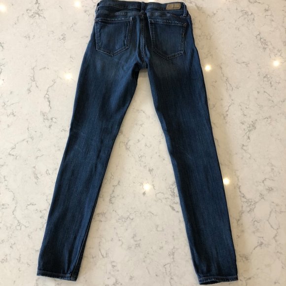 Express Distressed Stretch Mid-Rise Legging 6 Reg - Picture 2 of 3